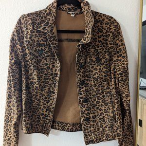 Cheetah Jean jacket